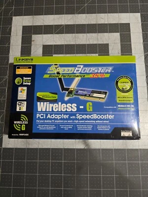 Linksys WMP54GS 2.4GHz Wireless-G PCI Adapter with SpeedBooster - Brand New - Image 1 of 4