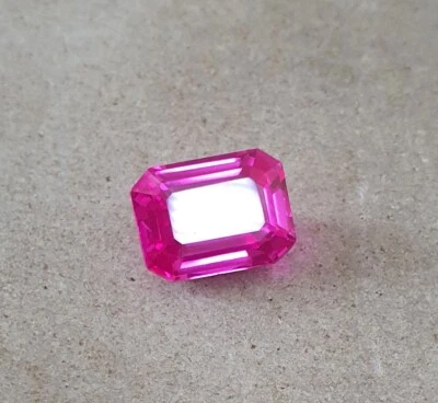 5.51 Ct Flawless Tanzania Pink Spinel Emerald Cut AAA Quality Gems 11.5x8.58 MM - Image 1 of 4