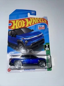 Hot Wheels 2024 #110/250 - Silverado EV RST - #8/10 HW Green Speed - Picture 1 of 6