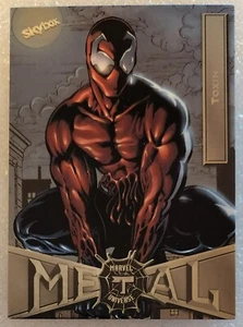 #92 TOXIN 2021 Skybox Marvel Universe Metal Spider-Man - Picture 1 of 2