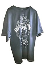 The Addams Family Wednesday H & M Black Oversized Printed T-Shirt Women's L NWT 