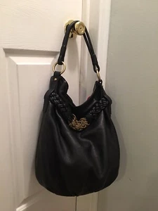 Designer-Schultertasche aus weichem Leder/schwarz Damen Valentinstag Geburtstagsgeschenk - Bild 1 von 7