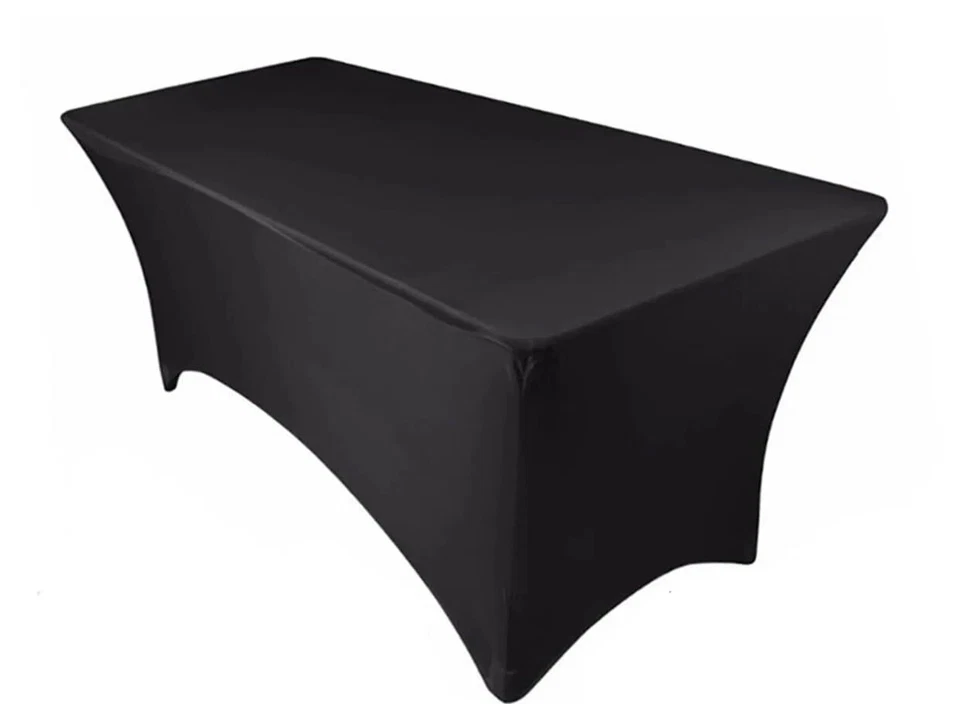 6FT Spandex Tablecloth | Rectangular Patio Table Cover for Event, parites - Image 1 of 1