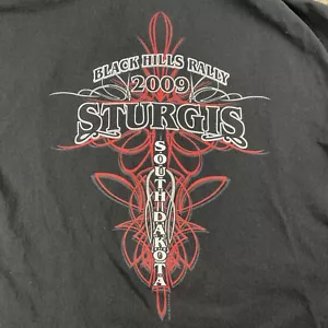 Camisa Polo Sturgis 2007 Rally Tribal Cruz Yunque Algodón Pesado De Lujo 2XL Y2K - Imagen 1 de 15