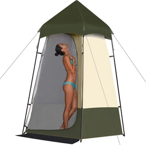 6.9 FT Portable Camping Shower Tent Outdoor Changing Room Privacy Tent for Campi - Picture 1 of 7
