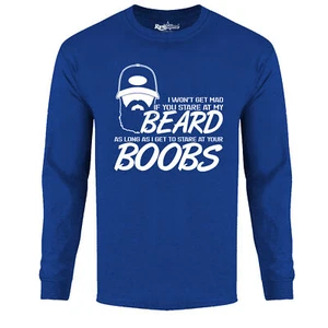 Camisa de manga larga con barba más grande - If You Stare at My Beard - Imagen 1 de 7