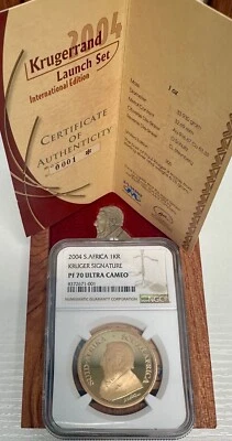 2004 S. Africa Gold 1KR Launch Set Kruger Sig 1st of 200 NGC PF70UC ✪COINGIANTS✪ - Image 1 of 3