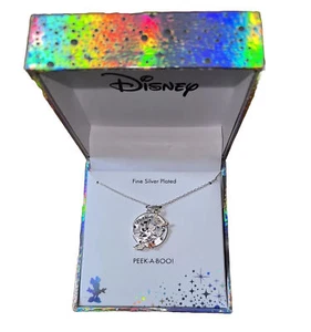 Disney Minnie Mouse Witch Halloween Totally Bewitching Silver Plated Necklace - Picture 1 of 5
