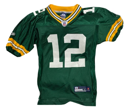 Green Bay Packers #12 Aaron Rodgers Reebok Size S NFL Football Jersey Cover
