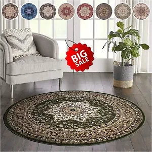 Traditional Round Circle Rugs Large Living Room Carpet Soft Rug 120x120 cm Size* - Picture 1 of 40