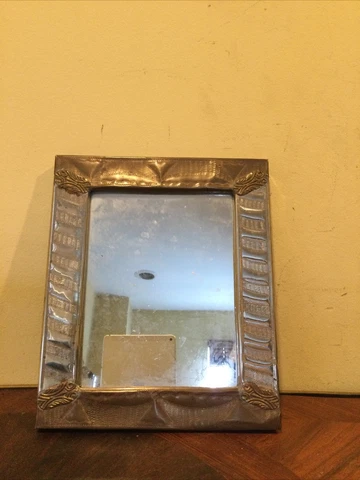 VINTAGE SILVERPLATE 7”X 9” SQUARE WALL MIRROR Cover
