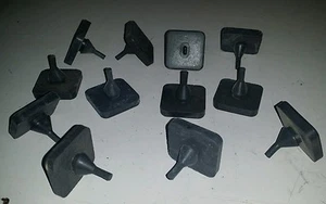 12 ~ Armada Rubber Push-In Ridged Stem Bumpers Pull Through ~ 32mm x 32mm 14288 - Picture 1 of 2