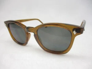 Pentax Hoya Sonnenbrille 60"er Stil Hornrand Hipster maßgefertigt honiggrau 48 Medium - Bild 1 von 5