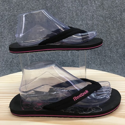 REEBOK Sandali Reebook donna 8 5 casual infradito comodi tessuto nero slip on