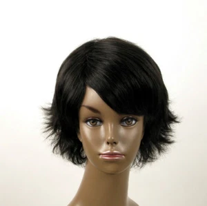 perruque afro femme 100% cheveux naturel courte noir ref SHARONA 05/1b - Imagen 1 de 9