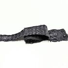 Genuine Crocodile Skin Leather Small Back Strap Hide Black 28 x 2.5"