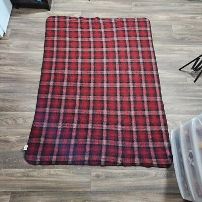 Woolrich Home Red Plaid Acrylic Polyester Reversible Throw Blanket  48" x 66" - Image 1 of 4