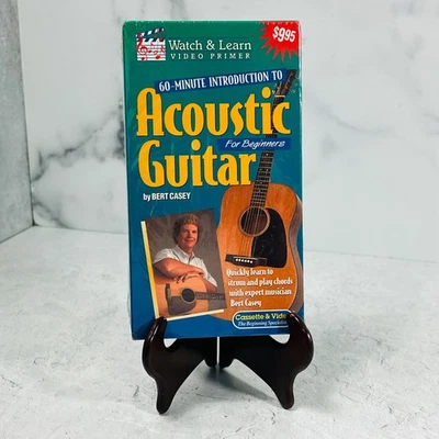 60 Minute Introduction to Acoustic Guitar for Beginners by Bert Casey VHS Video - Image 1 of 4