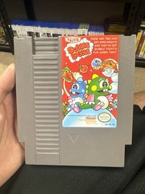 Bubble Bobble (Nintendo NES, 1988) Tested Authentic Cartridge Good Label