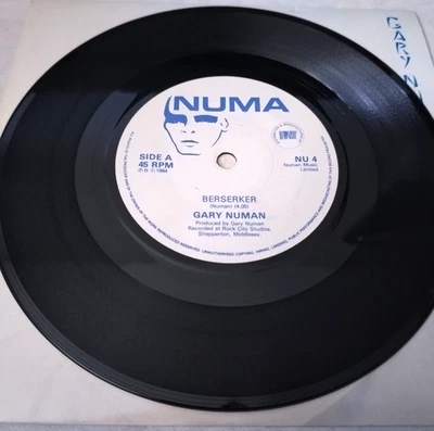 GARY NUMAN 7" SINGLE - BERSERKER / EMPTY BED 1984 SYNTH / NEW WAVE / EX/VG+ Foto 1 de 3