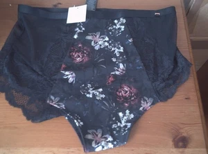 UK 14 - New Next Full Brief Black/Multi UK Size 14 (USA L) - Picture 1 of 1