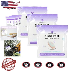 Gentle & Moisturizing Bath Sponges, 75ct Rinse Free, Lavender Soap Infused - Picture 1 of 10