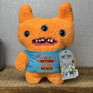 Fuggler Vacey Vibes Reek-O orange lustig hässlich Monster süß flauschig drei Augen - Bild 1 von 7