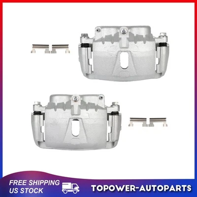 Brake Calipers w/Bracket Front Pair For 2006-2020 CHEVROLET EXPRESS 3500 GVW Foto 1 de 4