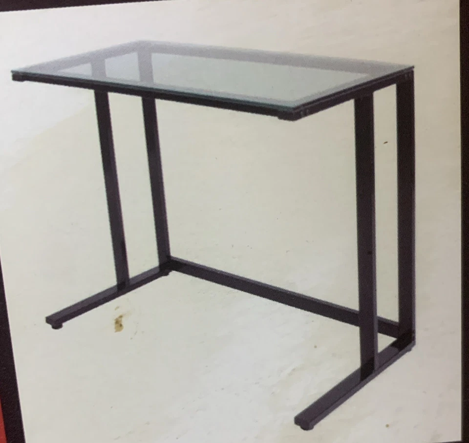 Офисный стол Lumisource Kappa со стеклянным верхом и металлической рамой - Изображение 1 из 4