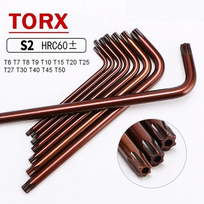 Short Long Star Torx Allen Key Ball End Metric Spanner Security Wrench T6 to T50 - Image 1 of 4