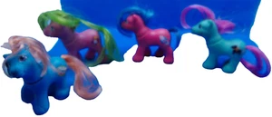 MLP My Little Pony G1 lote de juguetes 4 bebé hermano Waddles baterista cuenta regresiva patas años 80 - Imagen 1 de 6