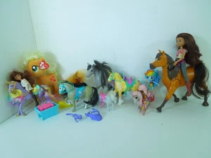 TOY HORSE BUNDLE SPIRIT + LUCKY Walking Horse/UNICORN ACADEMY/HATCHIMALS + More - Picture 1 of 12