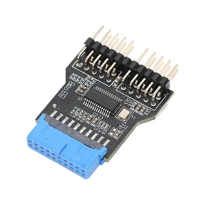 USB 3.0 19pin Adapter To Dual 9 Pin Adapter 480Mbps Female Header HUB Adapter - Afbeelding 1 van 8