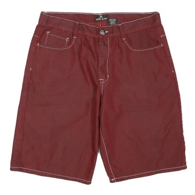 Pantalones Cortos Rojos Informales RED APE Para Hombres XL W38 Mezcla de Poliéster Calce Relajado Cierre de Botones Foto 1 de 4