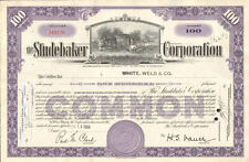 The Studebaker Corporation 1940s 1950s vintage auto car stock certificate share