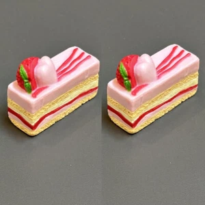 2 STCK. Erdbeerkuchen Zubehör für 18 Zoll amerikanische Mädchen Puppen Spielzeug XAMS Geschenke - Bild 1 von 8