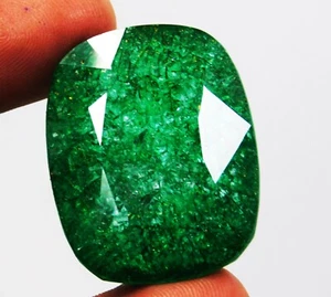 Atemberaubender 122,10 ct natürlicher kolumbianischer grüner Smaragd - "zertifiziert" loser Edelstein - Bild 1 von 4