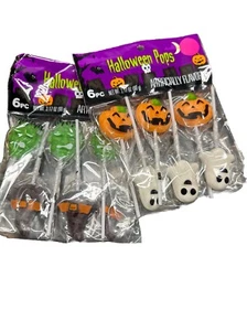 Halloween Pumpkin Lollipop Suckers 12 Pack, Individually Wrapped Pumpkin Candy - Picture 1 of 8