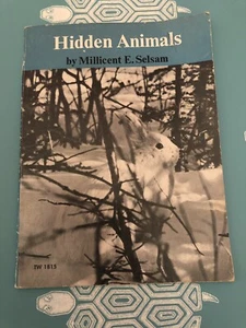 Vintage Scholastic PB Book Hidden Animals by Millicent Selsam 1970 1st Printing - Imagen 1 de 12