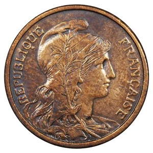 France - 2 centimes Dupuis 1904 bronze - F.110/9 - Gad.107 - KM.841 - monnaie - Imagen 1 de 2