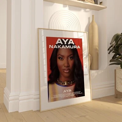 French R&B Star Aya Nakamura AYA Poster, Modern Music Room Decor - Image 1 of 3