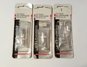 (3 pcs) AIM 27-9023P BNC Compression Connector for RG-59 RG-62 - Picture 1 of 1