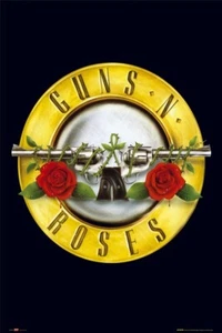 Raro 2005 logo Guns N Roses musica rock stampa maxi poster 61x91,5 cm 24x36 sigillato - Foto 1 di 1
