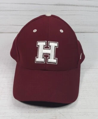Gorra gorra vintage carmesí Nike 100 % lana correa trasera de la Universidad de Harvard Foto 1 de 4