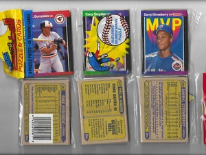 2 RACK PACKS 1989 DONRUSS DARRYL STRAWBERRY MVP Card on TOP & 1987 TOPPS BOTTOM - Picture 1 of 2