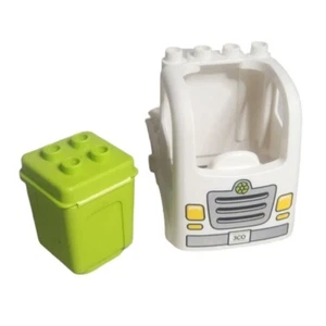 Recycling Bin & Chassis Bricks from Lego Duplo 10945 Garbage Truck & Recycling - Picture 1 of 13