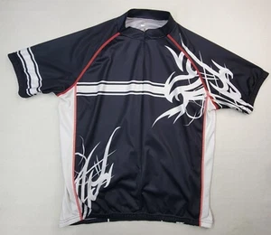Camiseta de Ciclismo Primal Adulto 2XL XXL Negra Roja 1/2 Cremallera 100% Poliéster Bolsillos - Imagen 1 de 6
