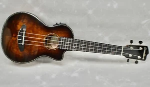 Breedlove Pursuit CE Myrtlewood Concert Electric Ukulele MOP Inlay w/ Case - Picture 1 of 12