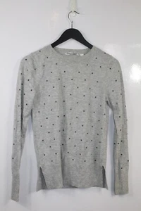 Country Road Women's Knitted Grey with Stars Pullover Overshirt Size XS - Picture 1 of 5