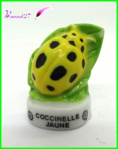 Feve Les Insectes Edition Atlas " La Coccinelle Jaune " Ladybug #C34 - Imagen 1 de 2